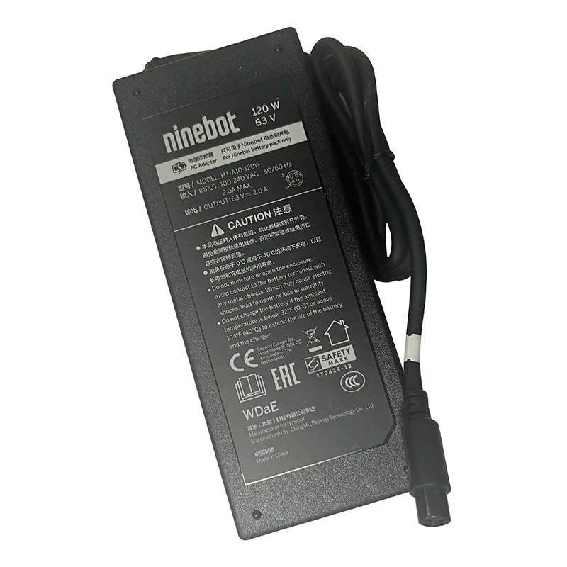 Original Battery Charger for Ninebot Gokart Pro S MAX Smart Self Balance Electric Scooter Parts 120W Adapter - ARRA SPORT