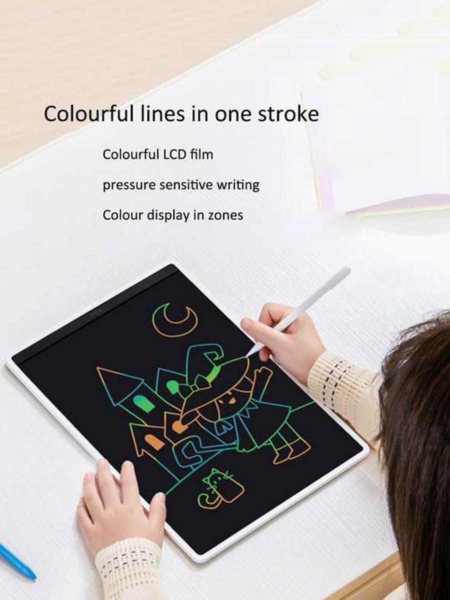 XIAOMI Mijia LCD Blackboard Color Version 10/13.5inch Coloured Handwriting No Dust and Ink Draw Study Message Board for Children - ARRA SPORT