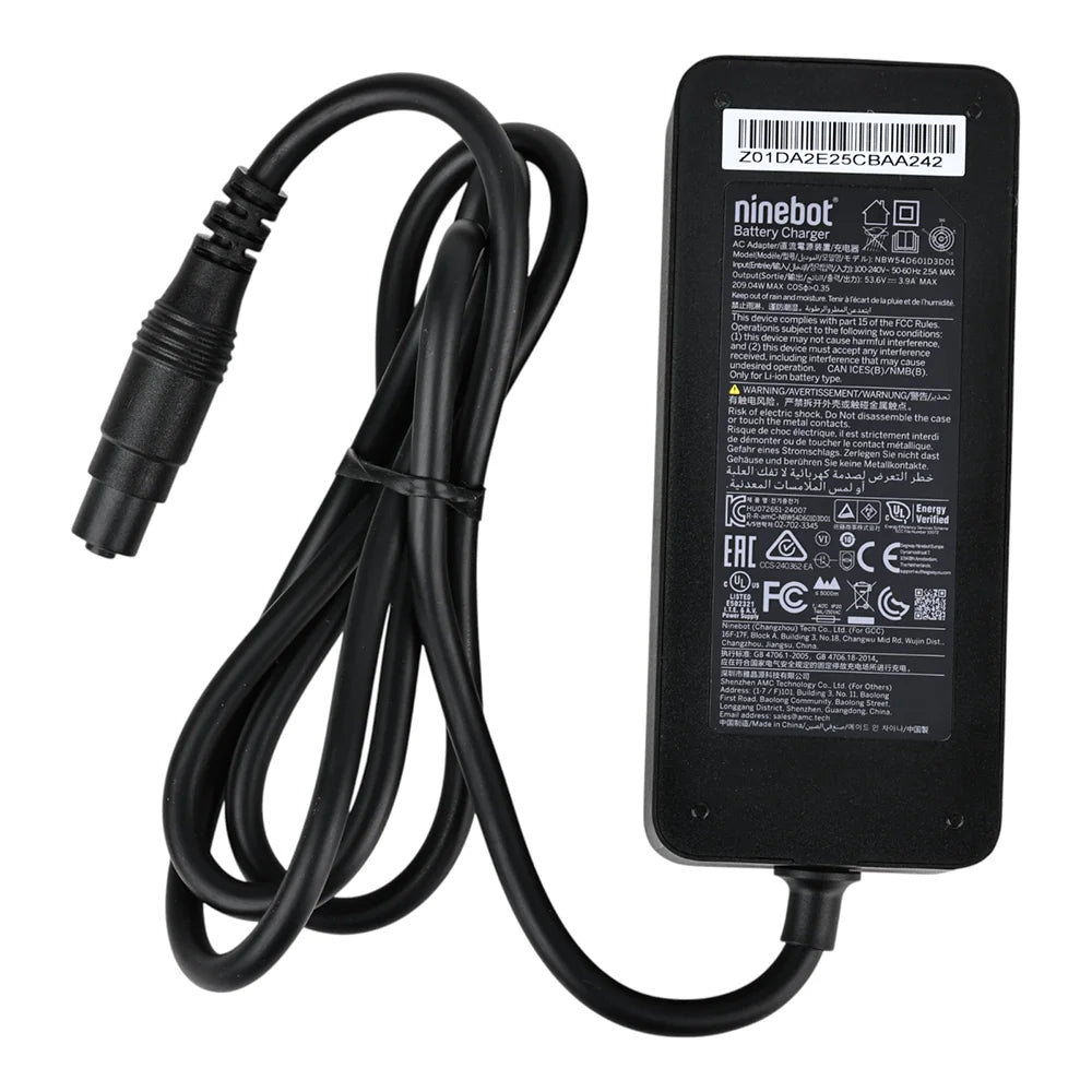 Original 210W 53.6V 3.9A Fast Charger for Segway Ninebot ZT3 Pro G3 F3 GT3 Electric Scooter - Battery Power Adapter Accessory Parts - ARRA SPORT