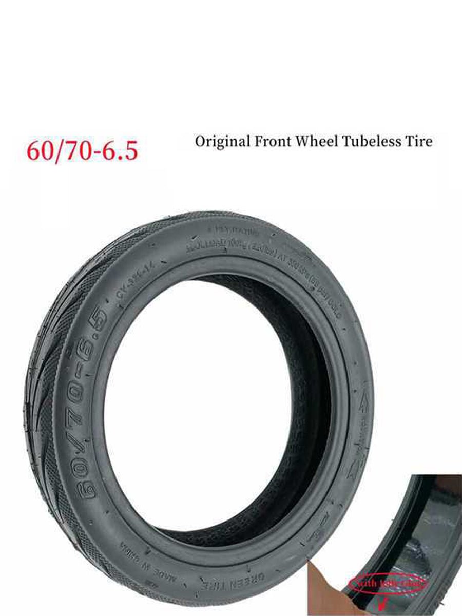 Original 60/70 - 6.5 Tubeless Tire with Jelly Glue for NINEBOT MAX G2 Electric Scooter Front Wheel Vacuum Tire Replacement Parts - ARRA SPORT