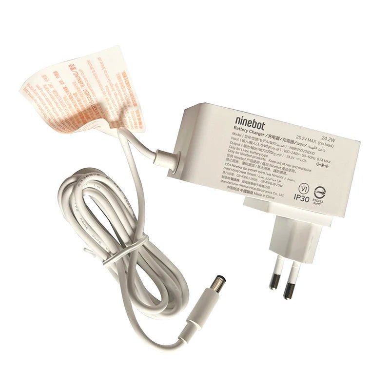 Original Battery Charger for Ninebot E2 E2 Plus C20 C2 Pro C15 E8 E10 Electric Scooter Parts Battery Power Adapter Charger 24.2W - ARRA SPORT