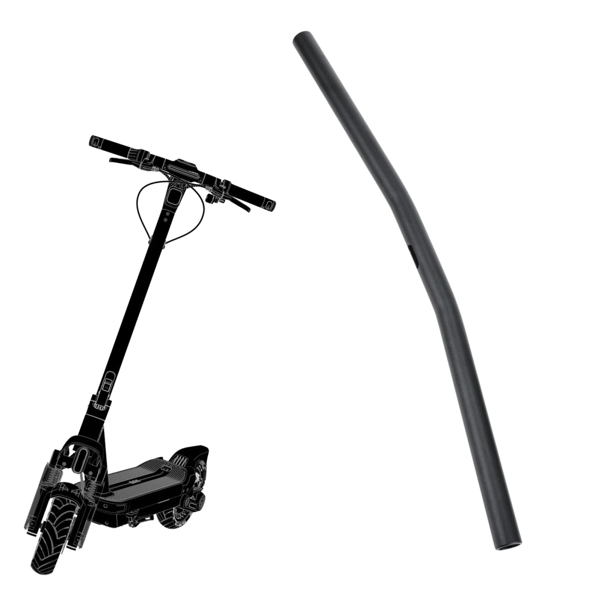 Original Handlebar for Segway Ninebot G3 F3 F3 Pro Electric Scooter - Standpipe Stem Cross Bar Aluminum Alloy Parts - ARRA SPORT