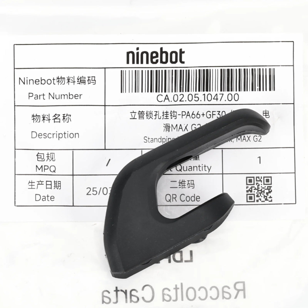 Original Hanging Hook For Segway Ninebot ZT3 Pro MAX G3 G2 F3 Electric Scooter Storage Hanger Standpipe Accessory - ARRA SPORT
