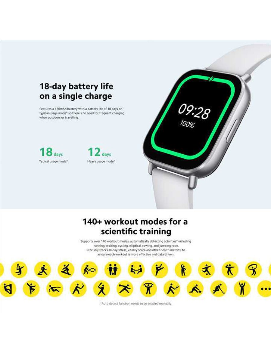 Redmi Watch 5 Active BT Phone Call Smartwatch 2" Big Screen 140+ Sport Mode 5ATM Waterproof - ARRA SPORT