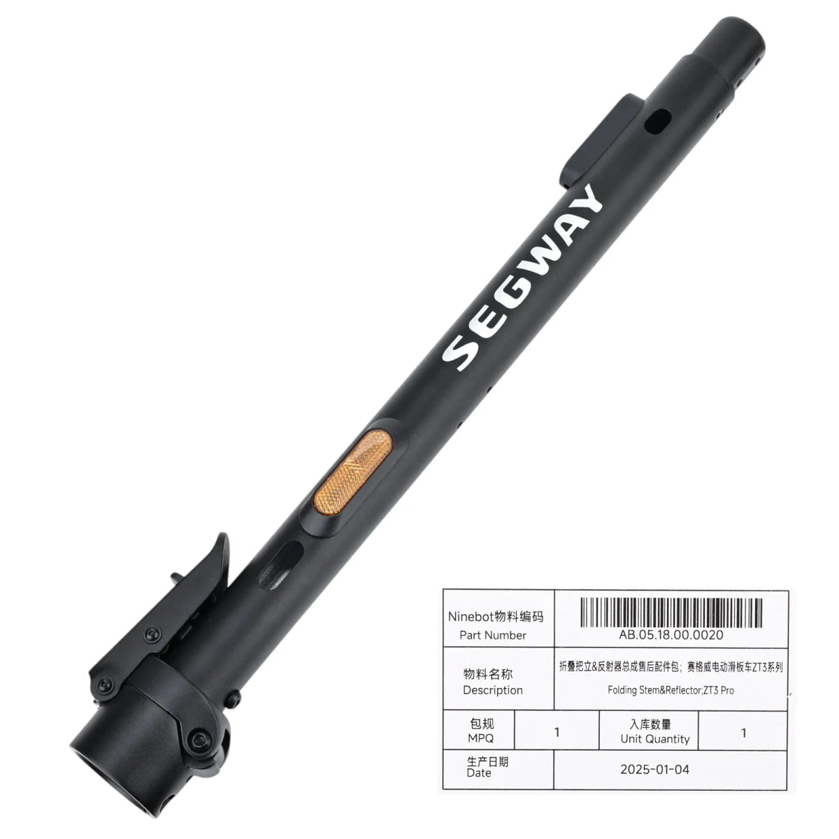 Segway Ninebot ZT3 Pro Electric Scooter Folding Pole - ARRA SPORT