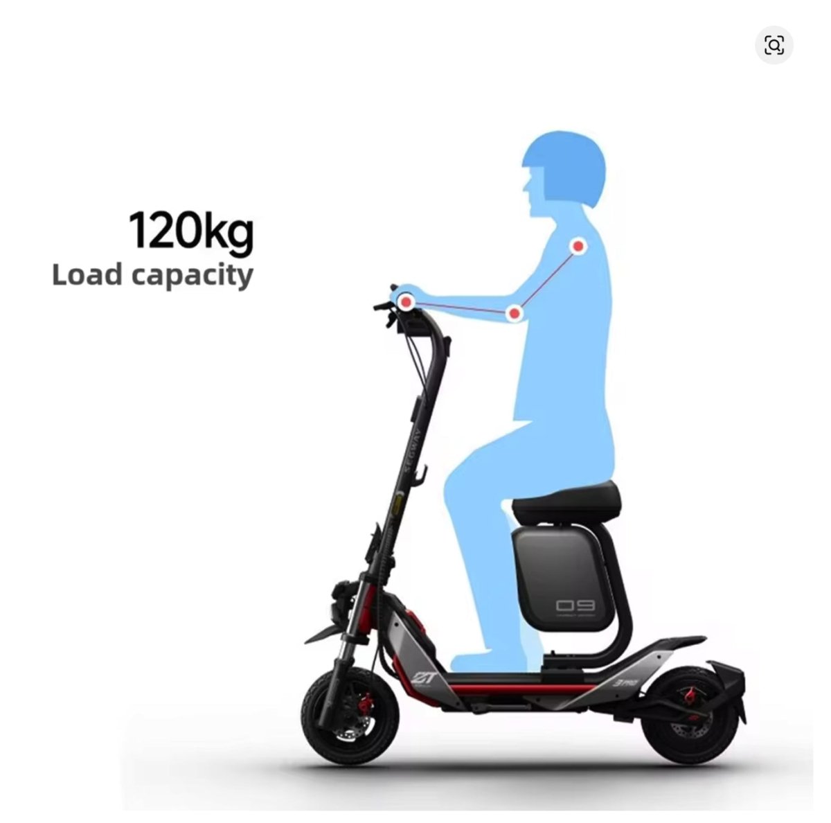 Segway Ninebot ZT3 Pro Electric Scooter ZT3 Multifunctional Seat/Bag - ARRA SPORT