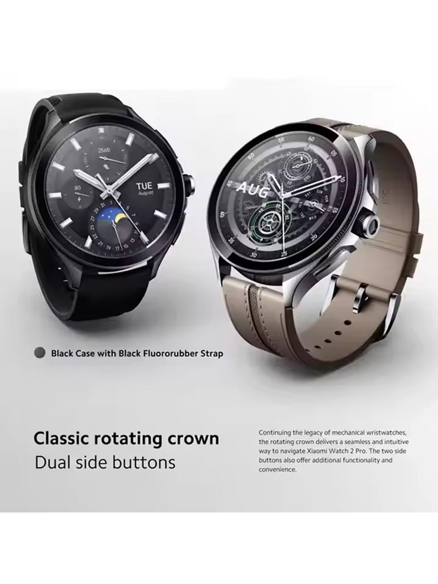 Xiao mi Watch 2 Pro 2GB 32GB 1.43" AMOLED Display Snapdragon W5+ Gen 1 Magnetic Charge 150+ Sports Modes - ARRA SPORT