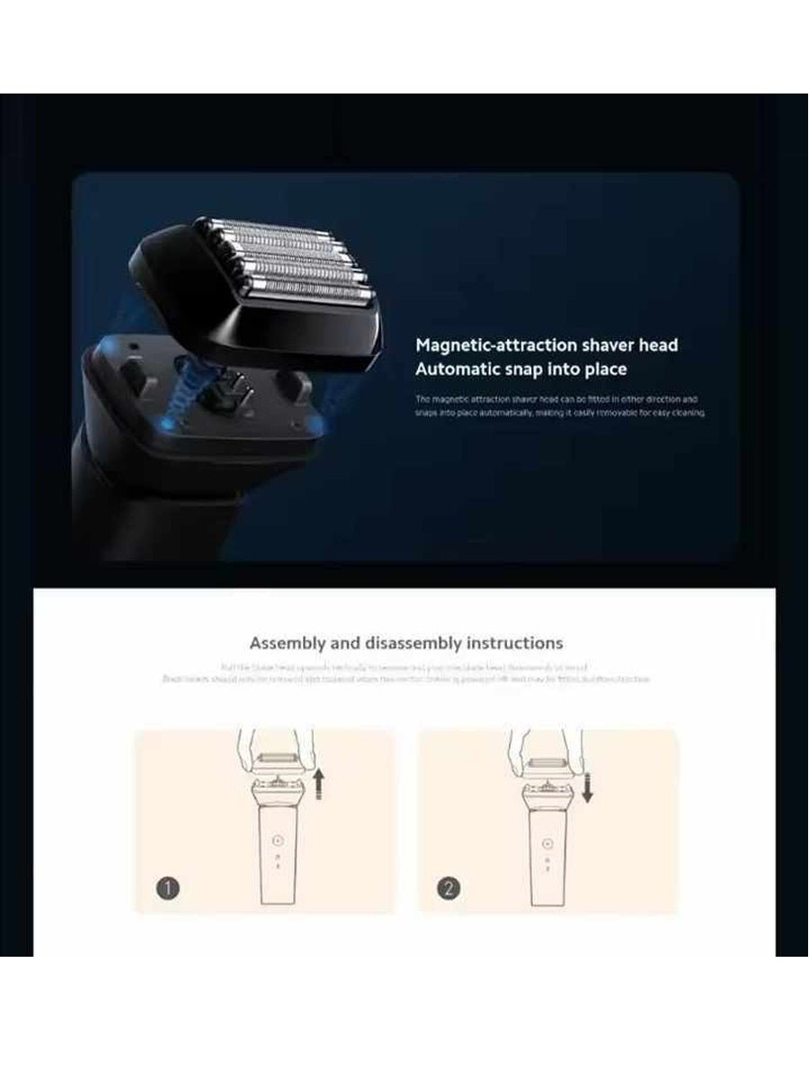 Xiaomi 5 - Blade Electric Shaver Replacement Head Magnetic - attraction for Easy Removal and Cleaning Portable Shaver Head - ARRA SPORT