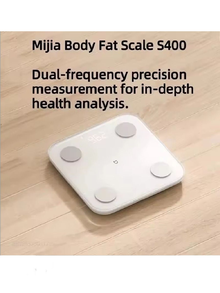 Xiaomi Body Fat Scale S400 Bluetooth 5.0 Weight Scale Smart Home Body Composition 150KG BMR Test Heart Rate Hidden LED Display - ARRA SPORT