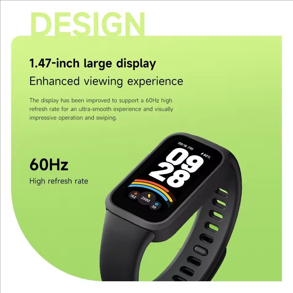 Xiaomi Mi Band 9 Active Global Version Smart Bracelet 9 Colors 1.47 "TFT Screen - ARRA SPORT