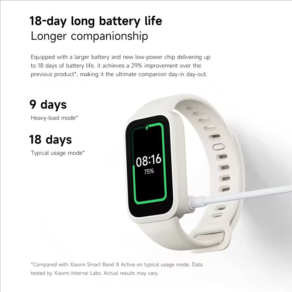 Xiaomi Mi Band 9 Active Global Version Smart Bracelet 9 Colors 1.47 "TFT Screen - ARRA SPORT
