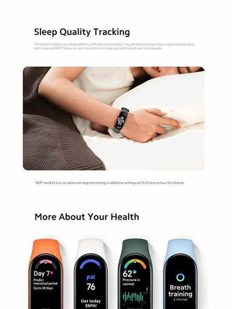 Xiaomi Mi Smart Band 7 Bluetooth 5.2 AMOLED Wearable Devices Xiaomi Smartband 7 Miband 7 - ARRA SPORT