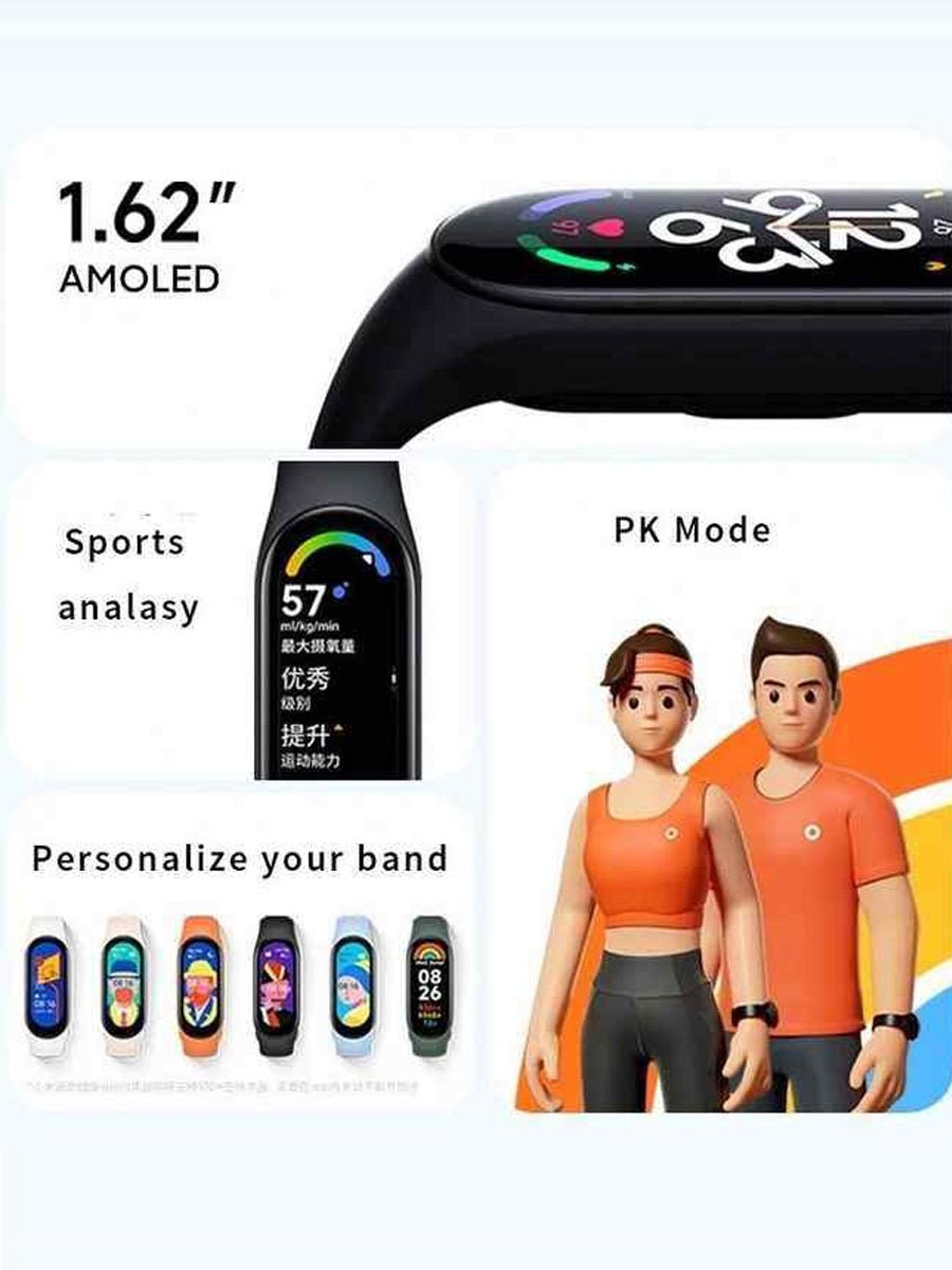 Xiaomi Mi Smart Band 7 Bluetooth 5.2 AMOLED Wearable Devices Xiaomi Smartband 7 Miband 7 - ARRA SPORT