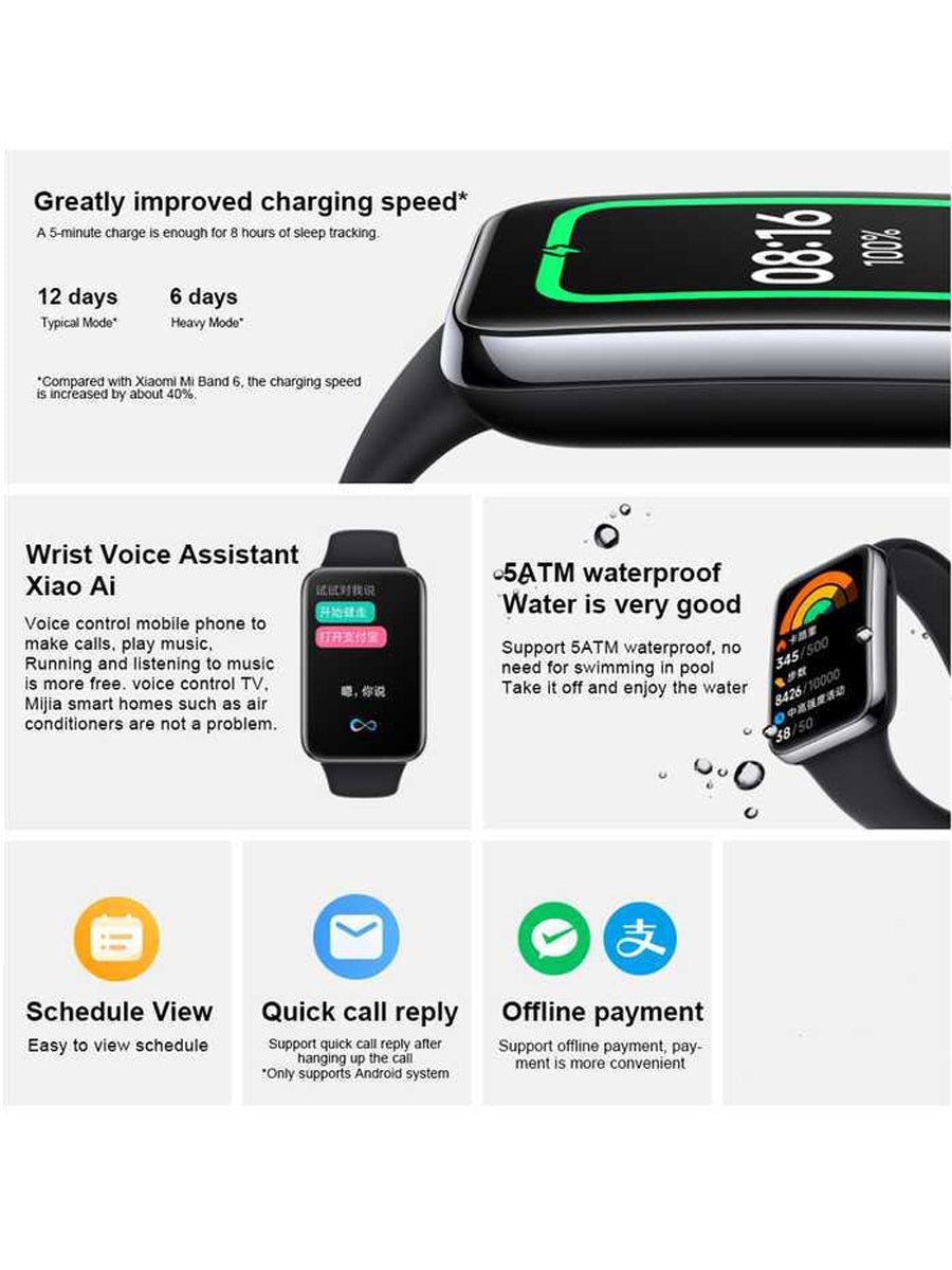 Xiaomi Mi Smart Band 7 Pro 1.64'' AMOLED Curved Screen Smart Bands Waterproof GPS Blood Oxygen Smart Bracelet Miband - ARRA SPORT