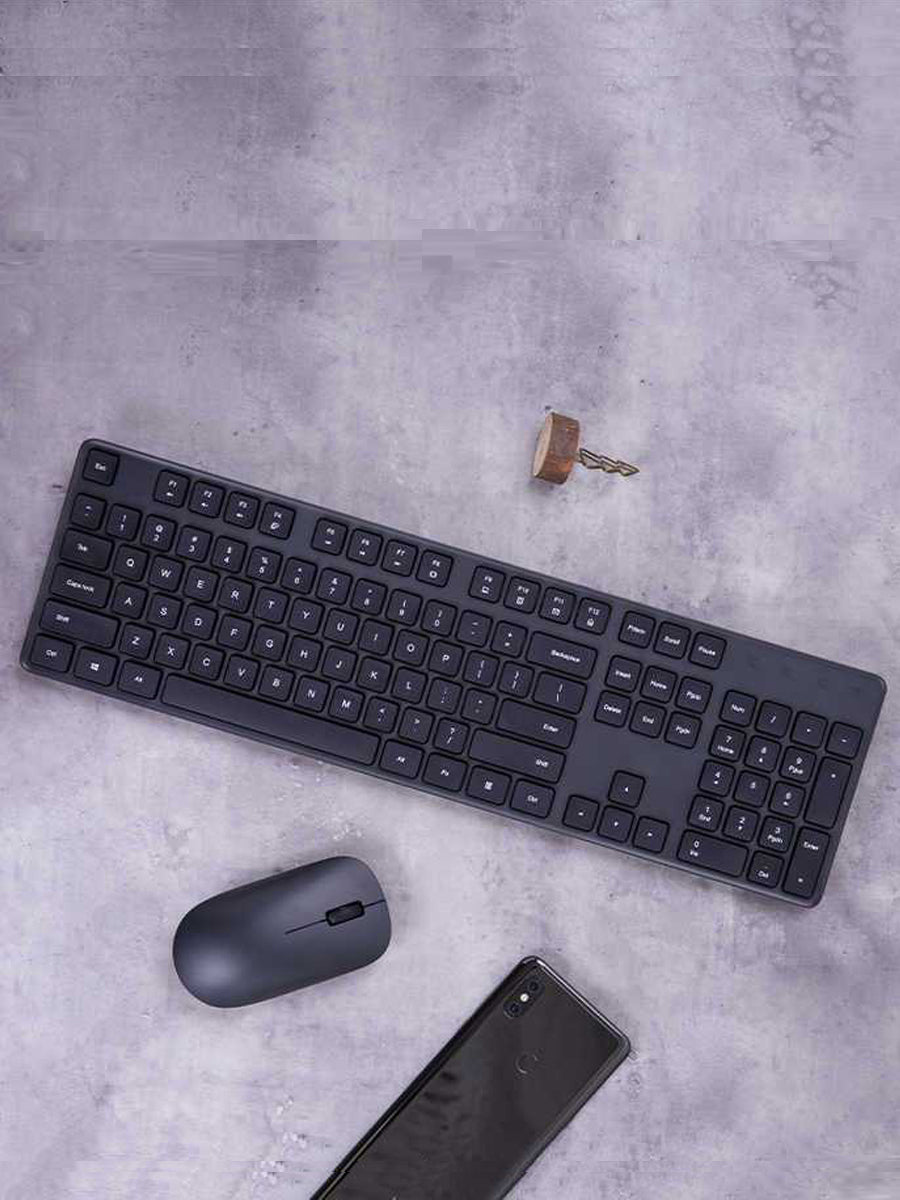 Xiaomi Mijia Keyboard Mouse Set RF 2.4GHz Wireless Office Keyboard 104 Keys for Windows PC Compatible USB Game Kit Mouse Keyboard - ARRA SPORT