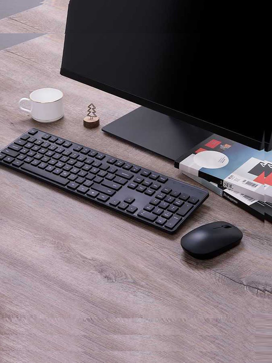 Xiaomi Mijia Keyboard Mouse Set RF 2.4GHz Wireless Office Keyboard 104 Keys for Windows PC Compatible USB Game Kit Mouse Keyboard - ARRA SPORT