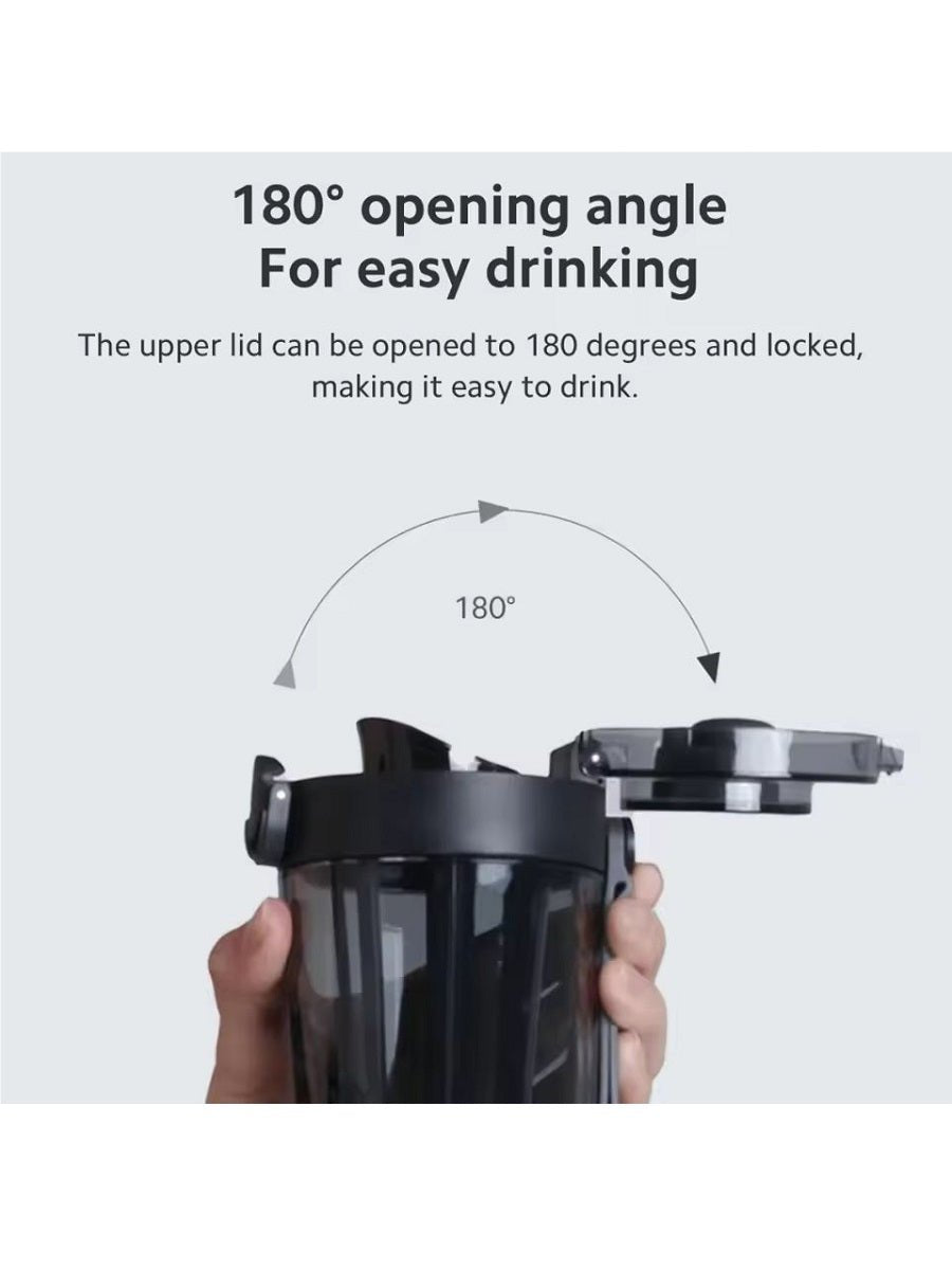Xiaomi Mijia Tritan Water Cup 600ml Portable Leak - proof Outdoor Sports Water Bottle Shaker BPA - FREE Button Cap Easy Clean - ARRA SPORT