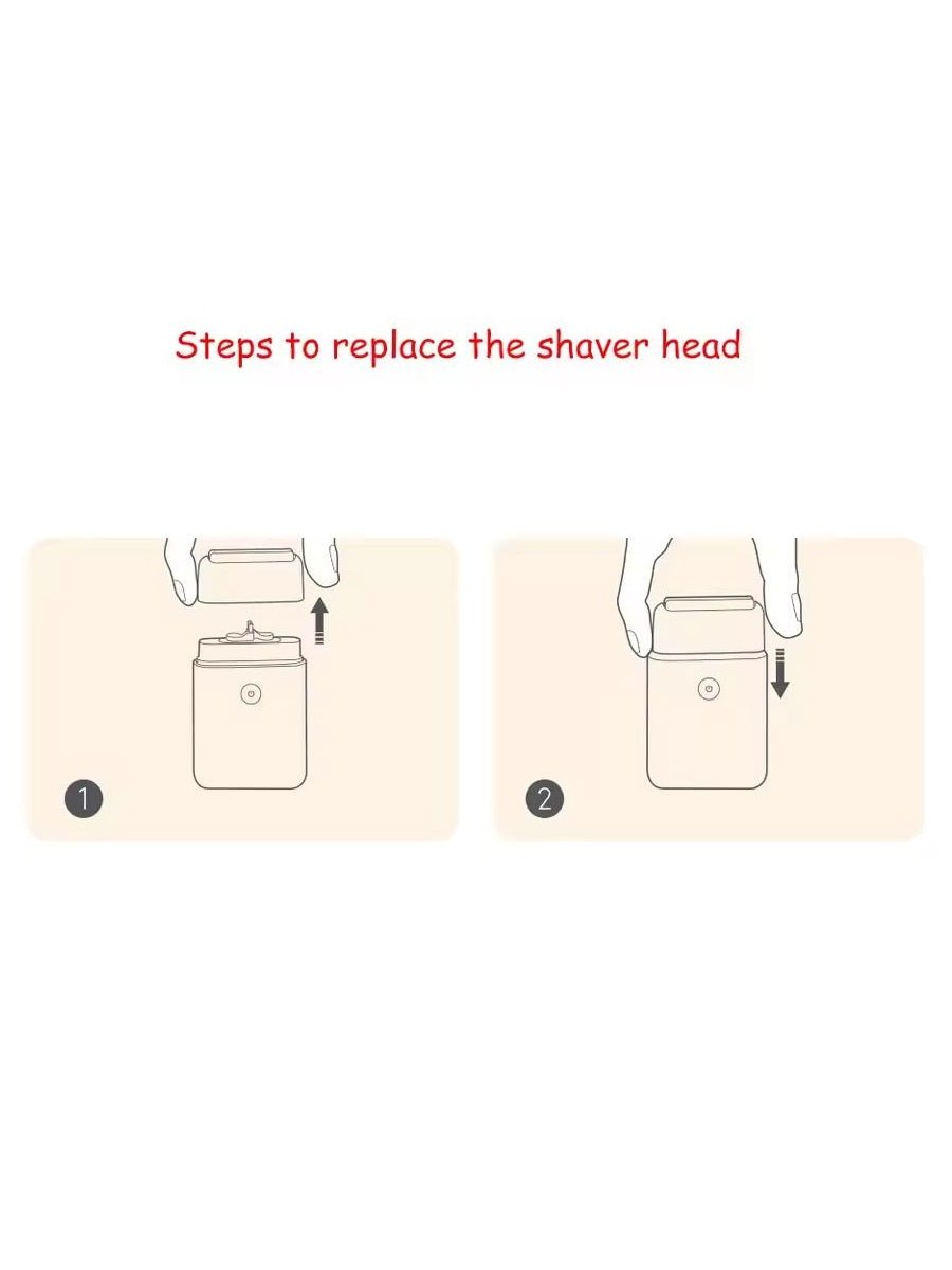 Xiaomi Portable Dual Blade Electric Shaver Replacement Head MSWT201 Electric Shaver Head - ARRA SPORT