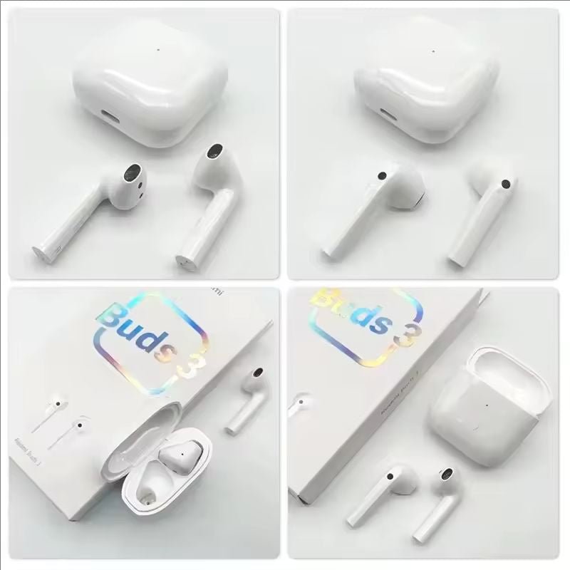 Xiaomi Redmi Buds 3 TWS Wireless Bluetooth Earphones Dual Mic QCC 3040 Chip IP54 Waterproof Headphone Noise Cancellation Earbuds - ARRA SPORT