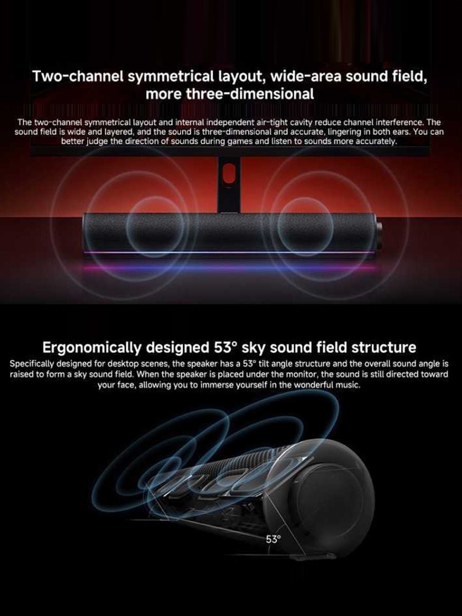 Xiaomi Redmi Gaming Desktop & Laptop Speakers with RGB Cool Lighting Effects Built - in Microphone - ARRA SPORT