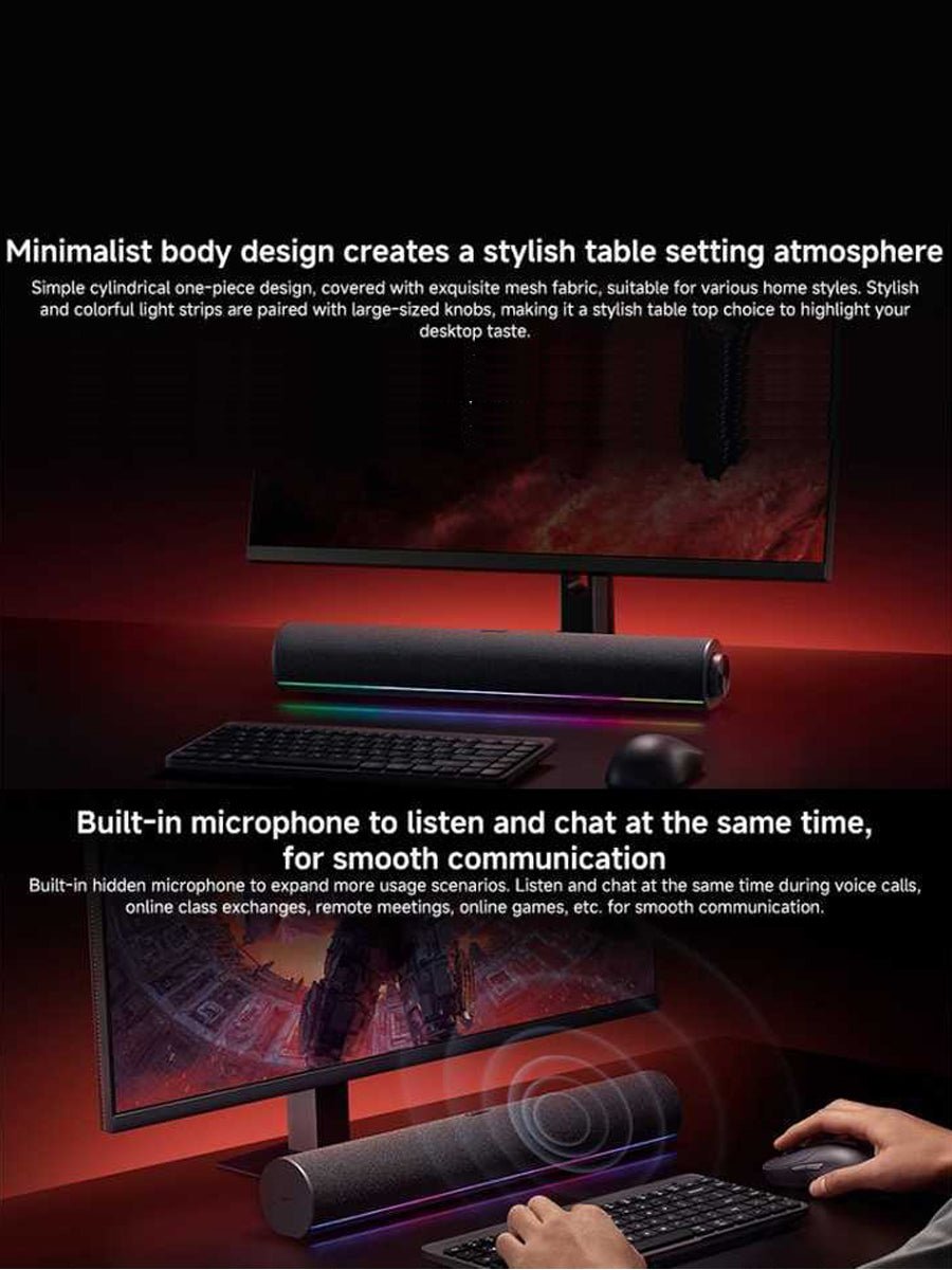 Xiaomi Redmi Gaming Desktop & Laptop Speakers with RGB Cool Lighting Effects Built - in Microphone - ARRA SPORT