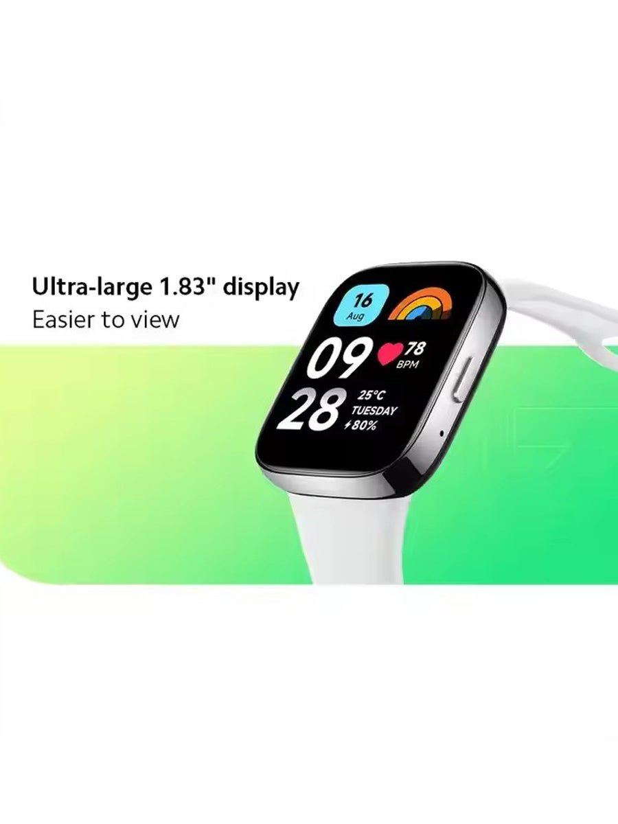 Xiaomi Redmi Watch 3 Smart Watch 1.75" AMOLED 60Hz Blood Oxygen Heart Rate Monitor 12 Days Battery Life GPS Smartwatch 5ATM - ARRA SPORT