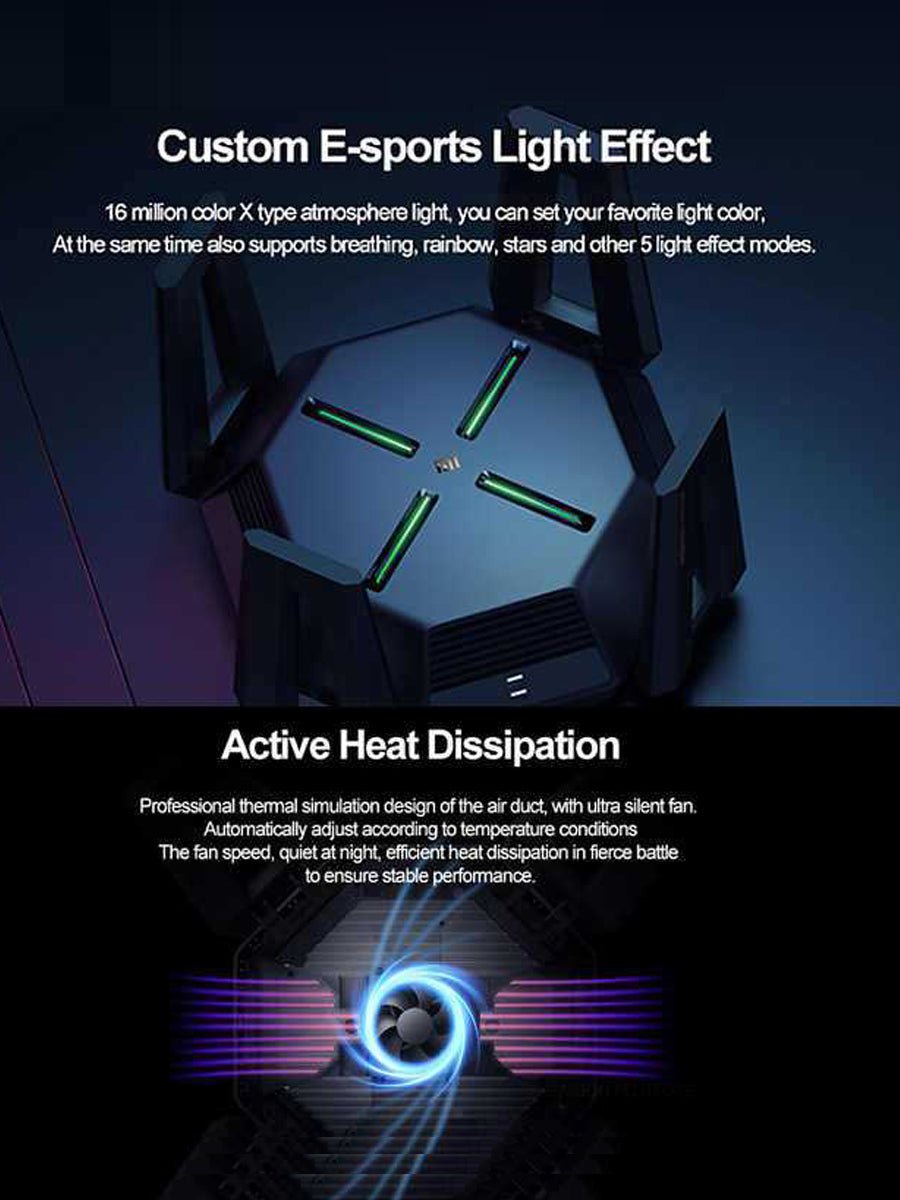 Xiaomi Router AX9000,High - Gain Antennas Router Xiaomi, Router Wifi xiaomi USB3.0 Wireless Mesh Network - ARRA SPORT