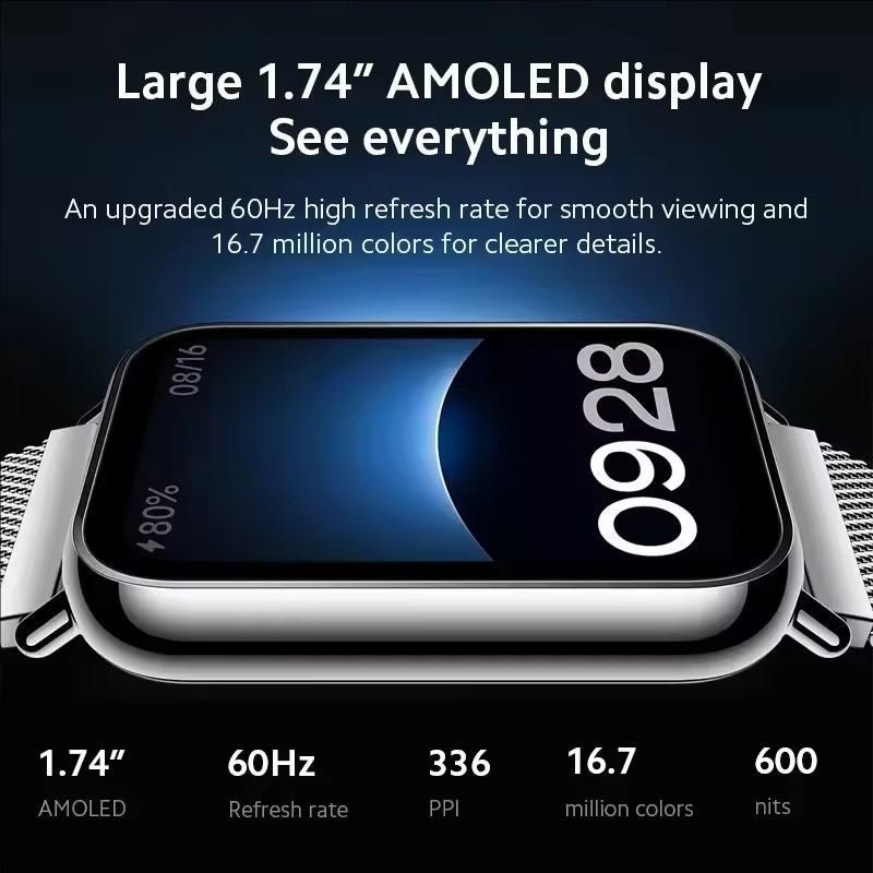 Xiaomi Smart Band 8 Pro Global 1.74" AMOLED display 14 - day battery life 150+sports modes Smart Band Watch - ARRA SPORT